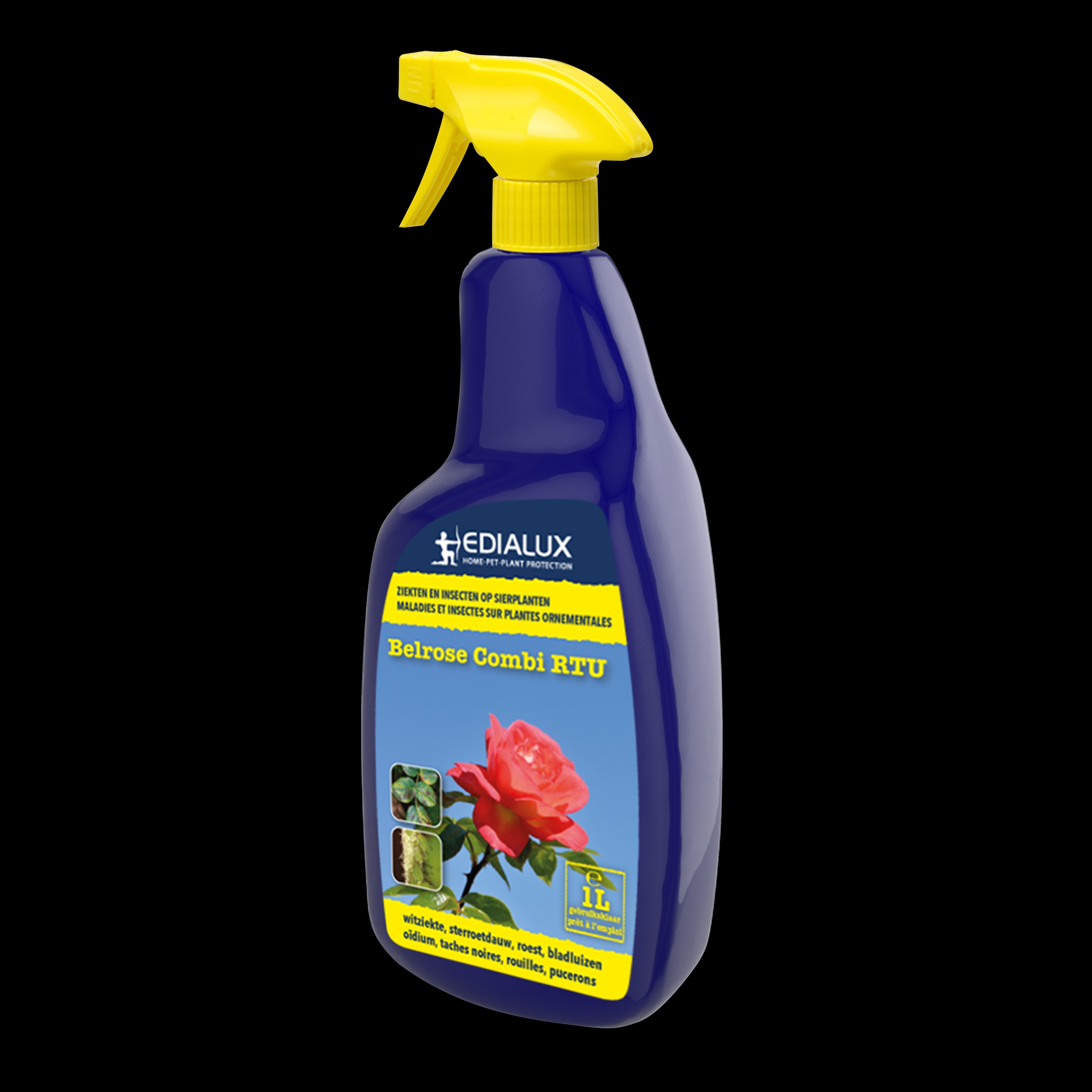 Edialux Belrose Spray Sierplanten 1l tegen insecten , schimmel , ziektes