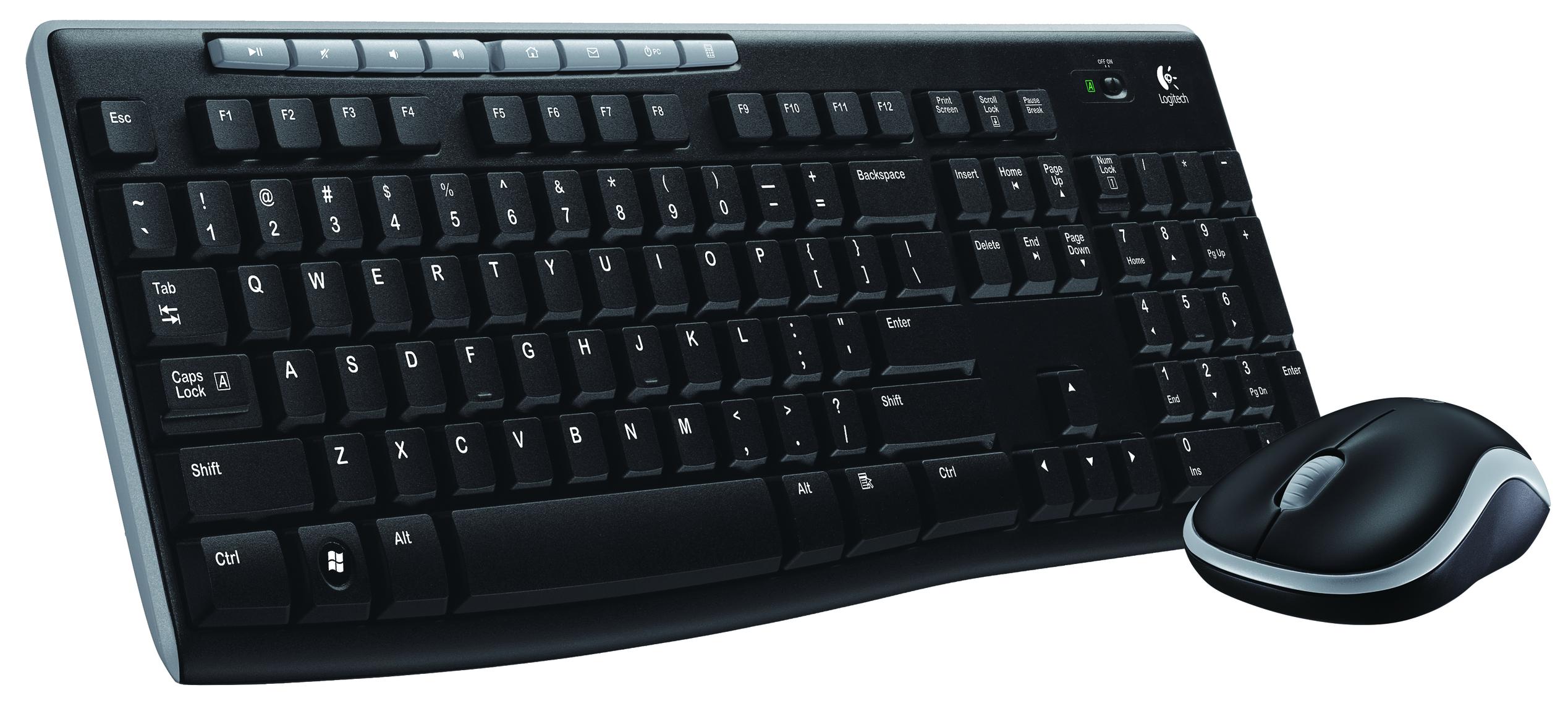 Logitech MK270 Toetsenbord en Muis Zwart