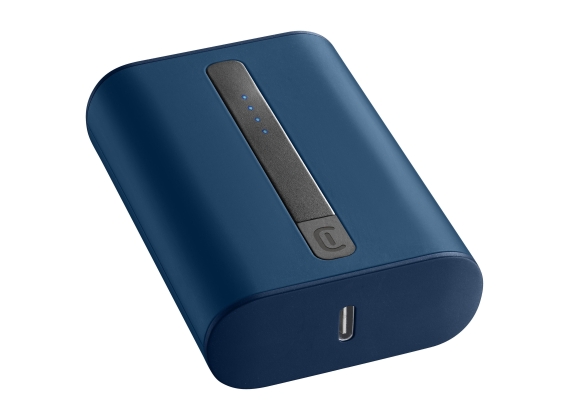 Cellularline Powerbank Charger, thunder 10000mAh usb-c , blue
