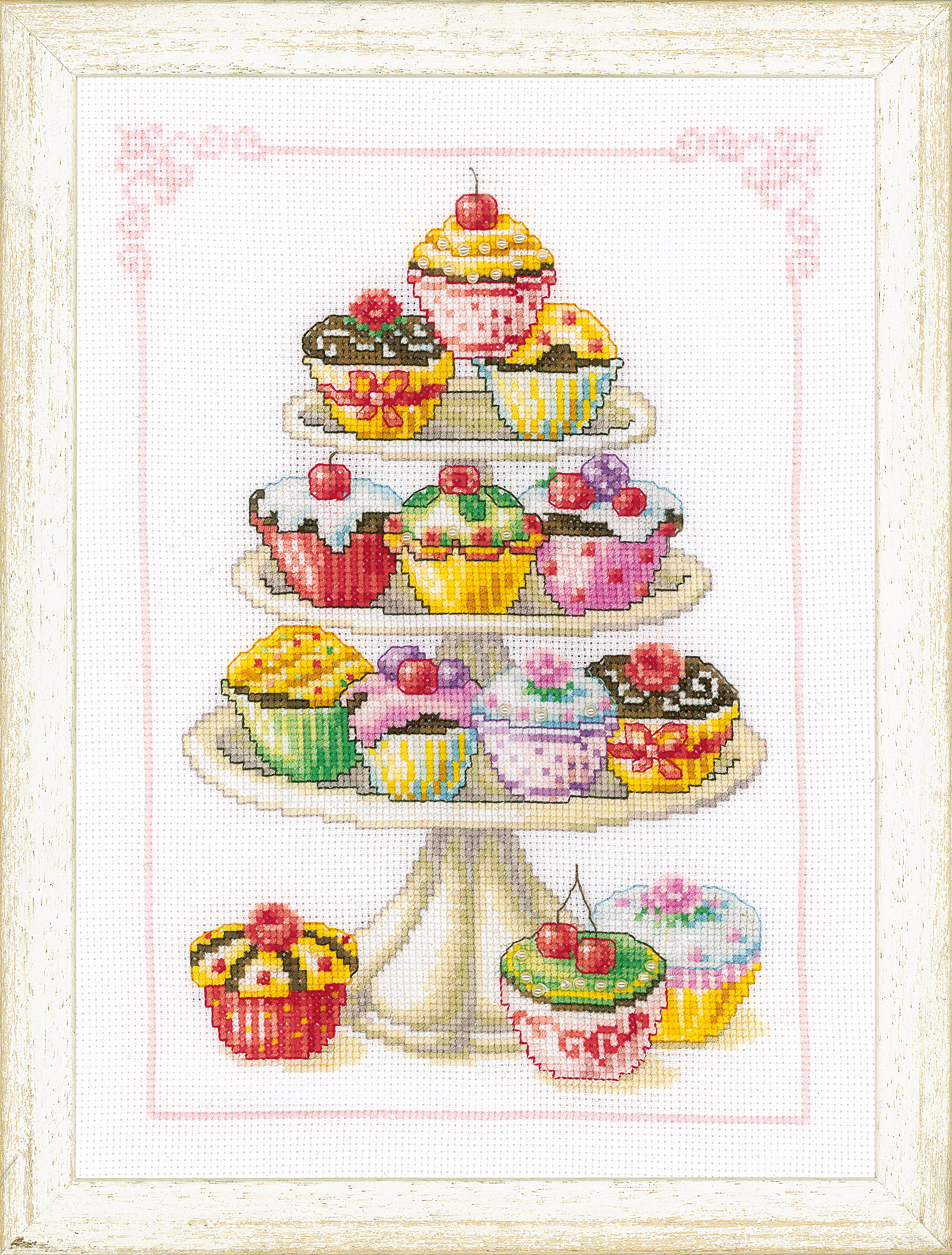Vervaco Handwerkpakket Telpakket Kit Cupcakes