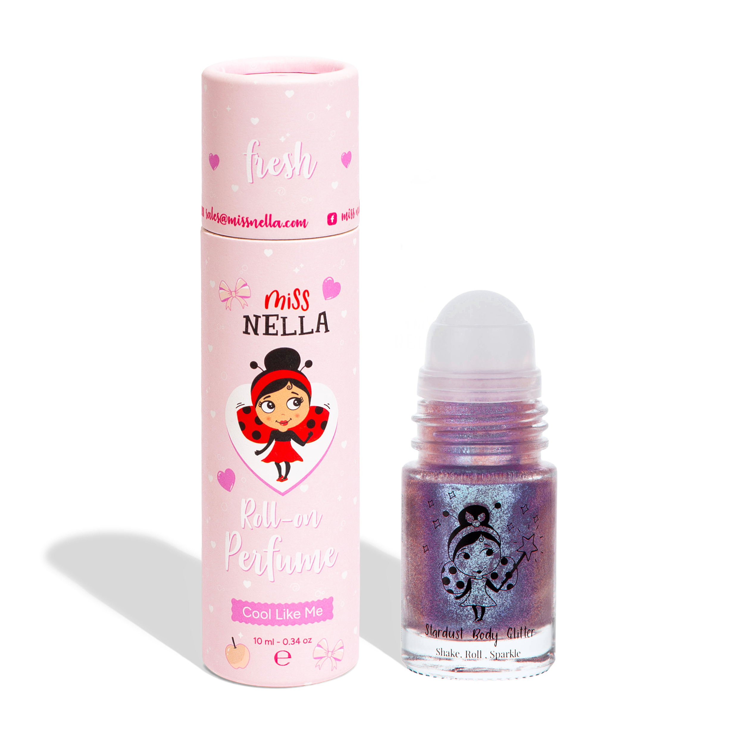 Miss Nella Roll-On Body Glitter Supernova Purple