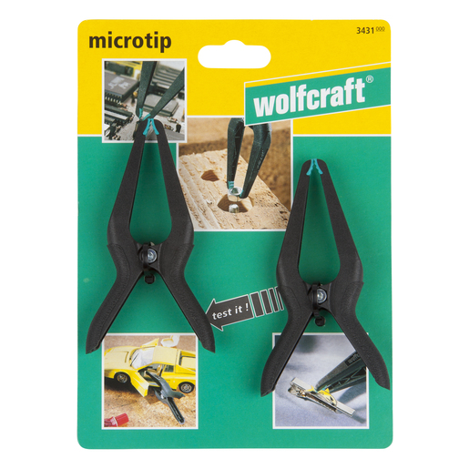 Wolfcraft Precisie-veerklem Microtip 60 2 stuks