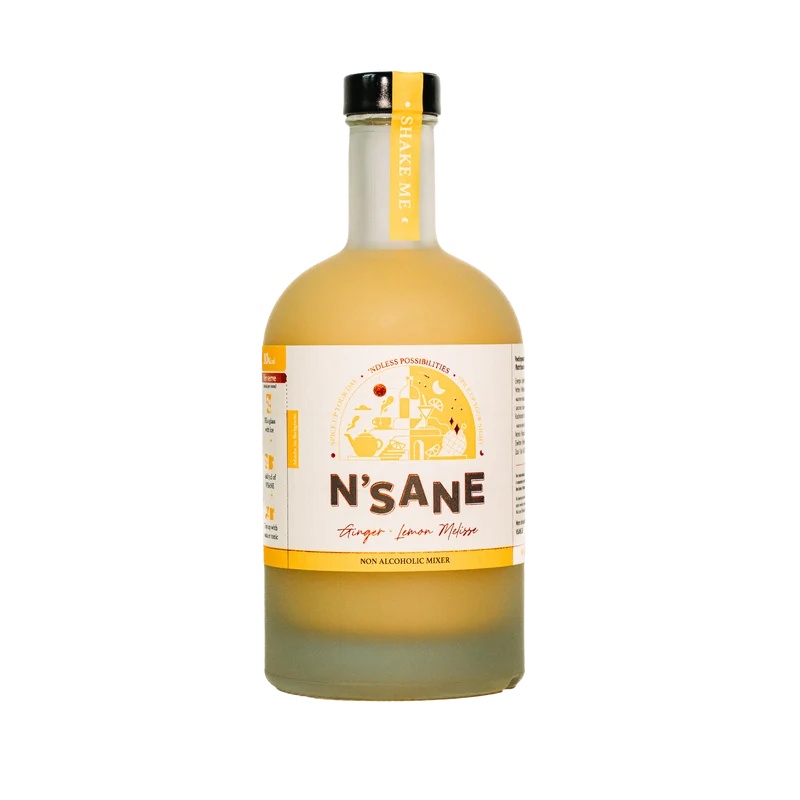 N'sane Alcoholvrije Aperitief Ginger Lemon Melisse 500ml - Mixer