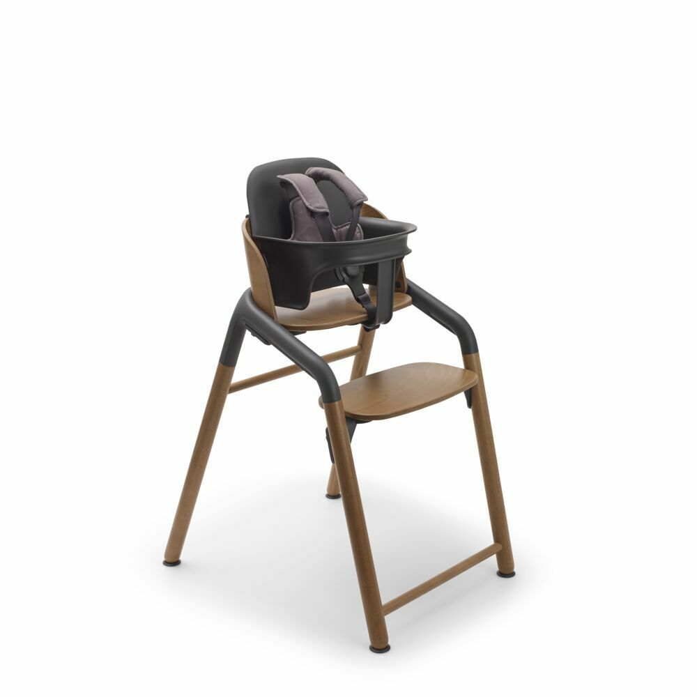 Bugaboo Eetstoel Giraffe Bundel met Babyset-Tablet Warm Wood-Grey