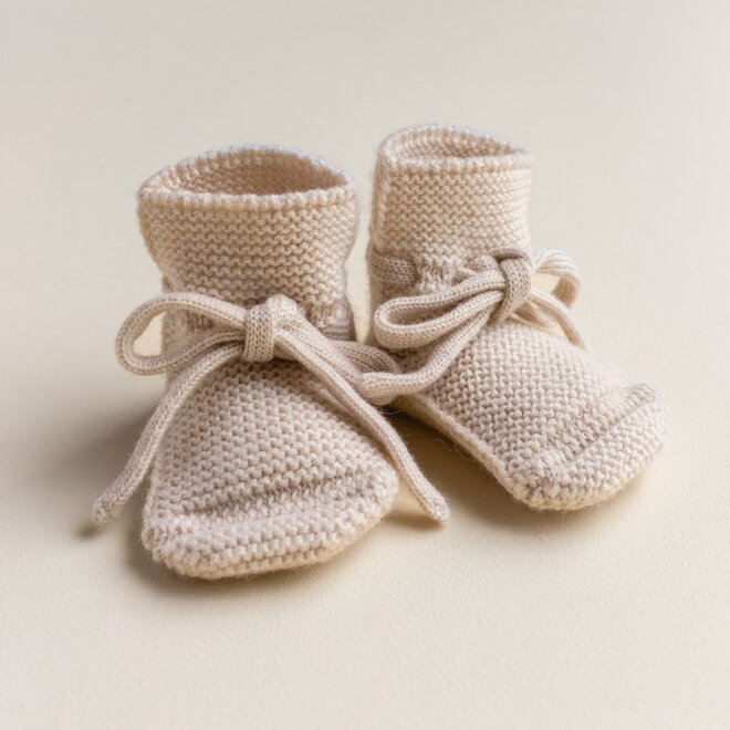 Hvid Booties Cream 0-9 maand