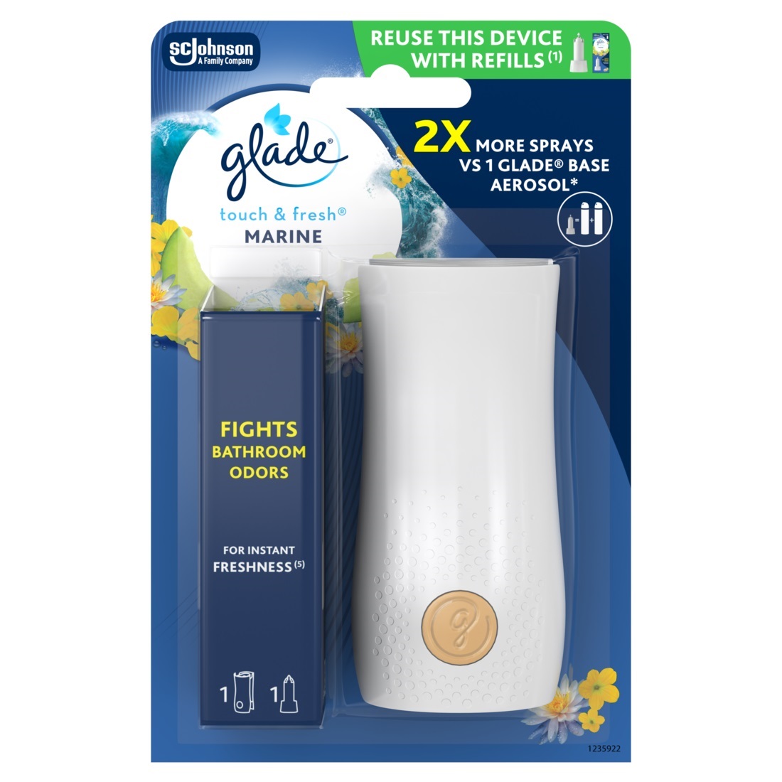 Glade Luchtverfrisser Touch&Fresh Apparaat Marine 10 ml