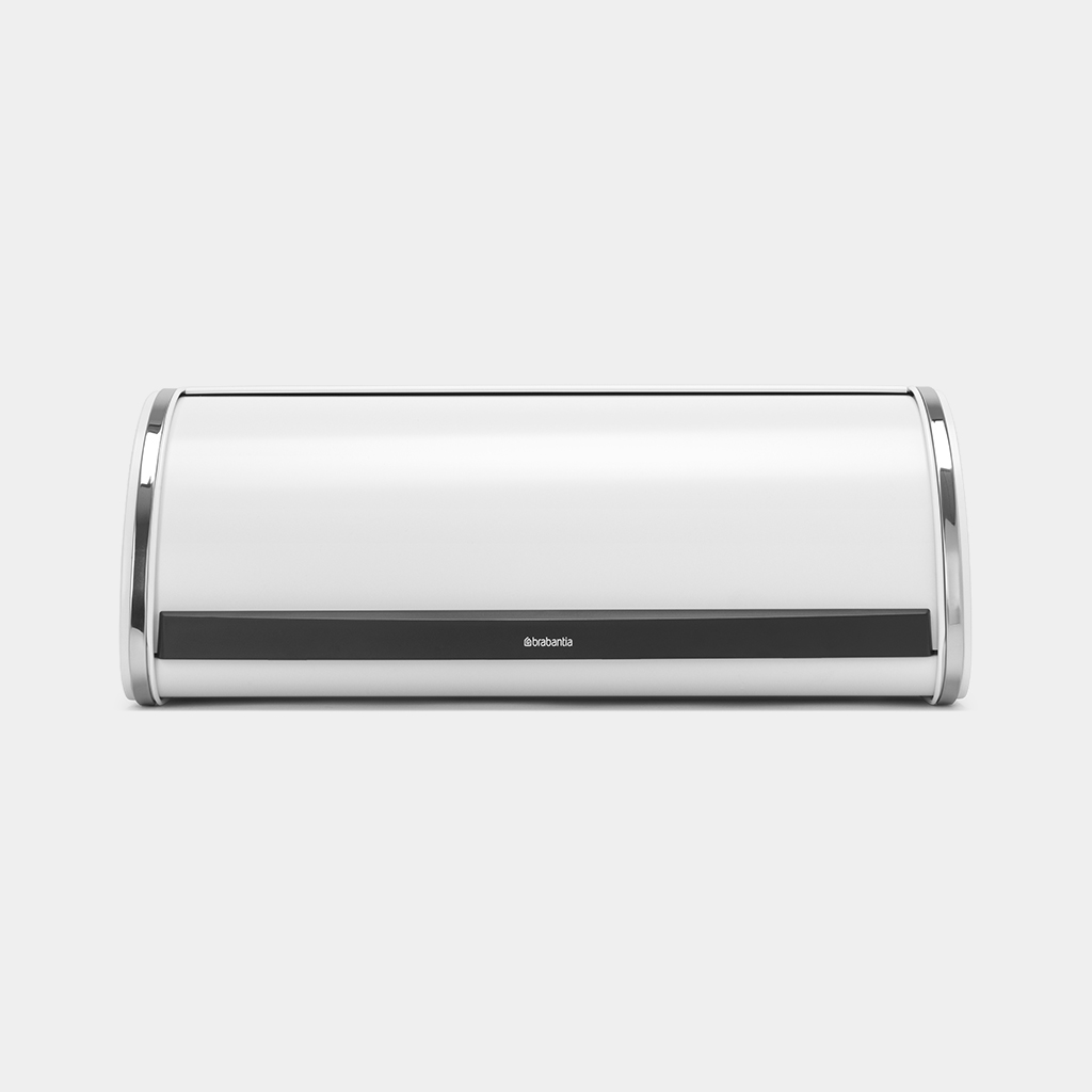 Brabantia Broodtrommel met Schuifdeksel White - 44.5x26x.2x17.3 cm - RVS