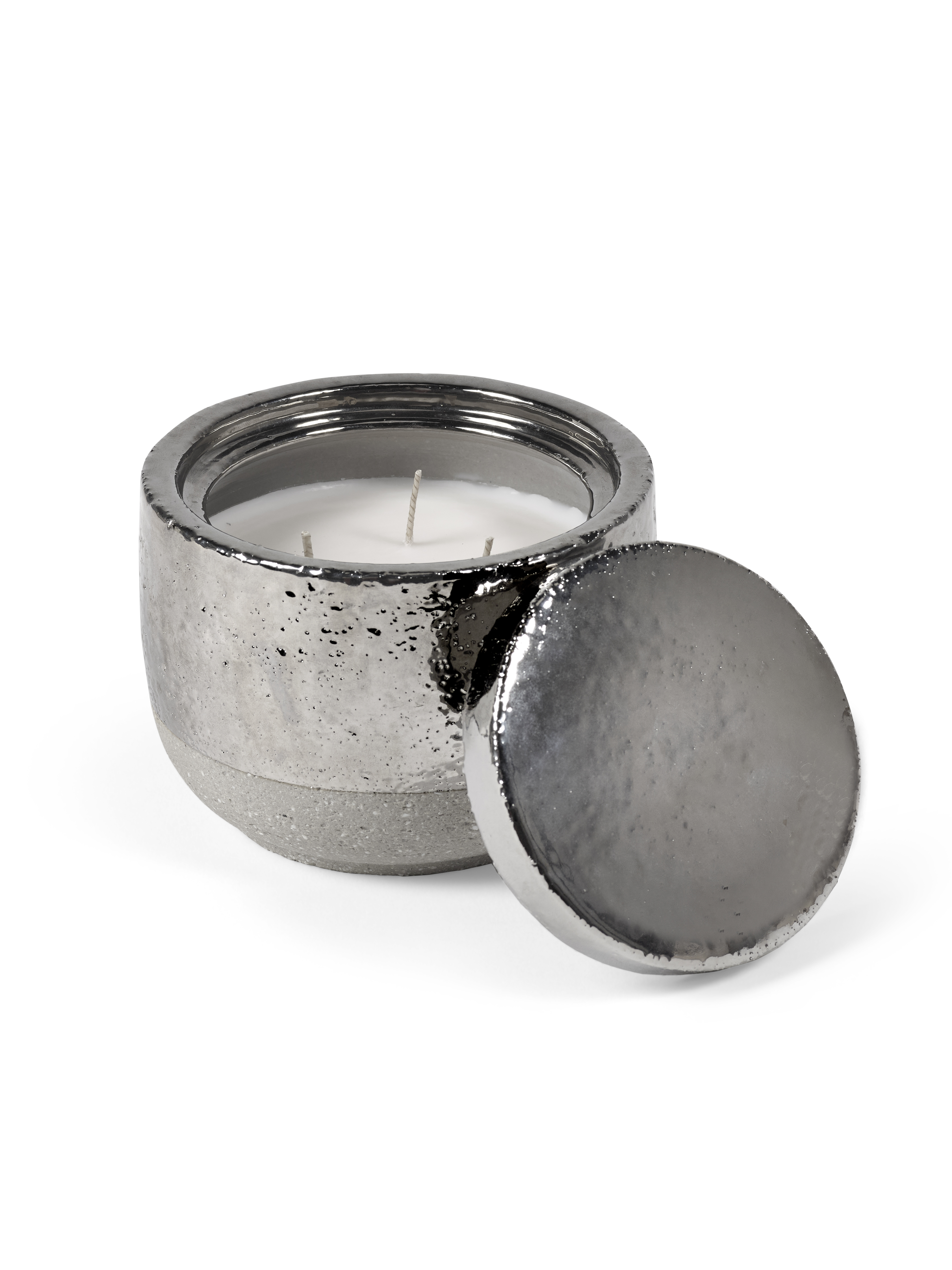 Serax Geurkaars Jasmine Silver Smoked M - 12x9 cm - by Piet Boon