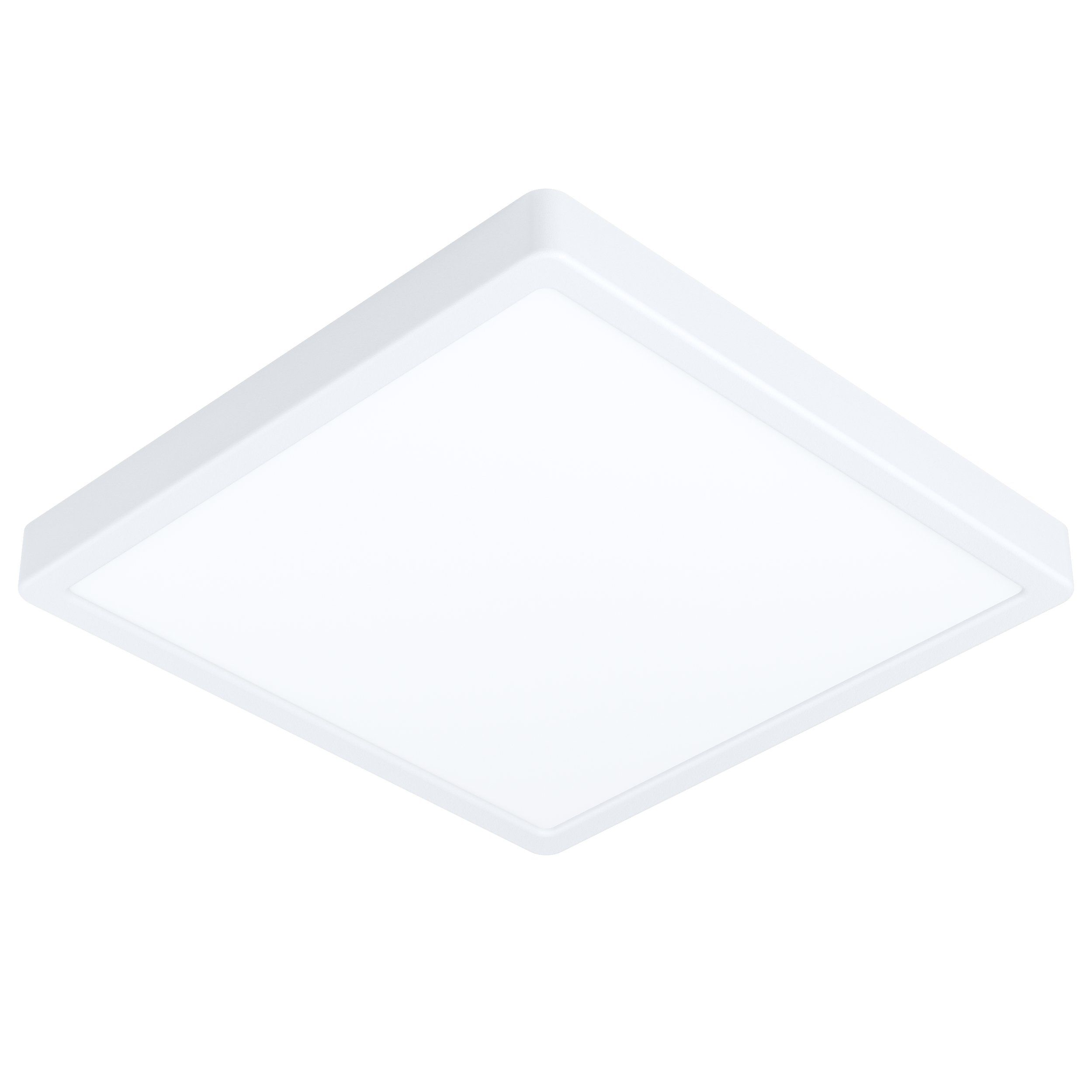 Eglo Fueva 5 Plafondlamp Badkamer Wit Vierkant 285 mm IP44 20.5W 2400lm 3000K