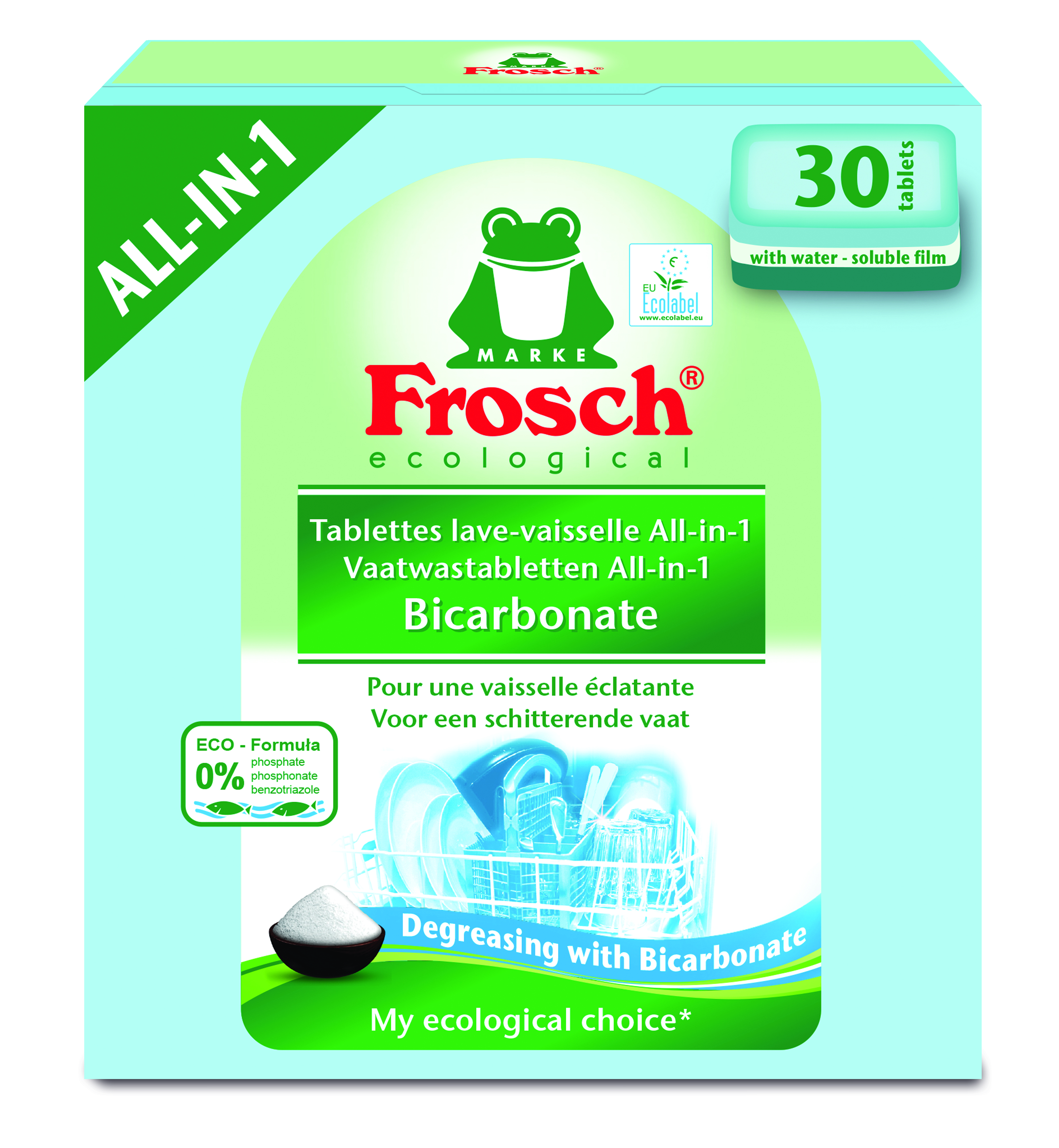 Frosch Vaatwastabletten All in One 30 stuks - Bicarbonaat