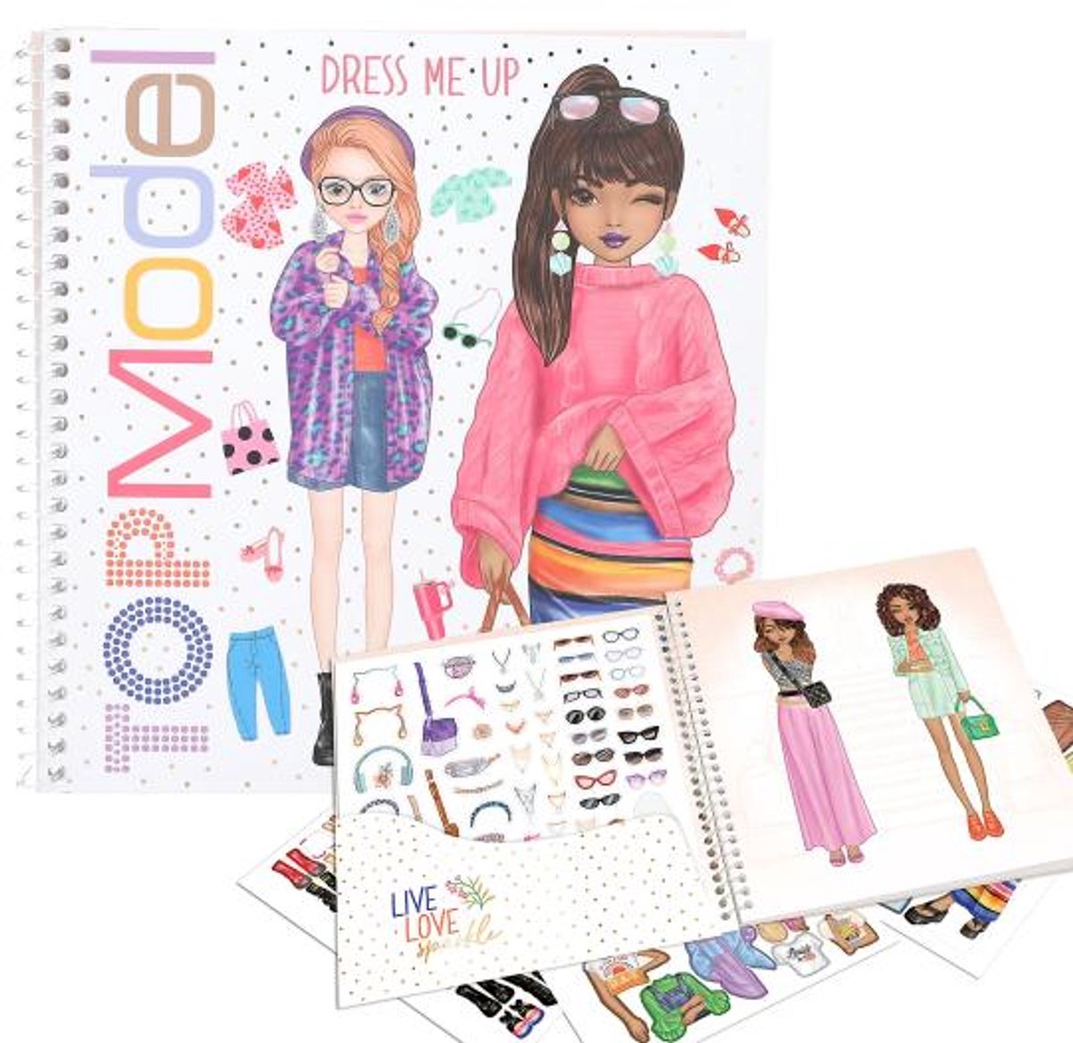 TOPModel Dress Me Up stickerboek
