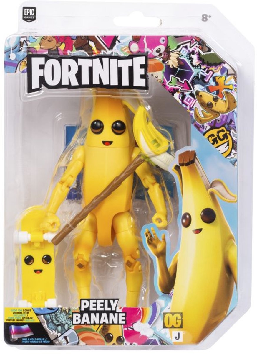 Fortnite figuur Legendary Peely 15 cm gearticuleerd met DLC code