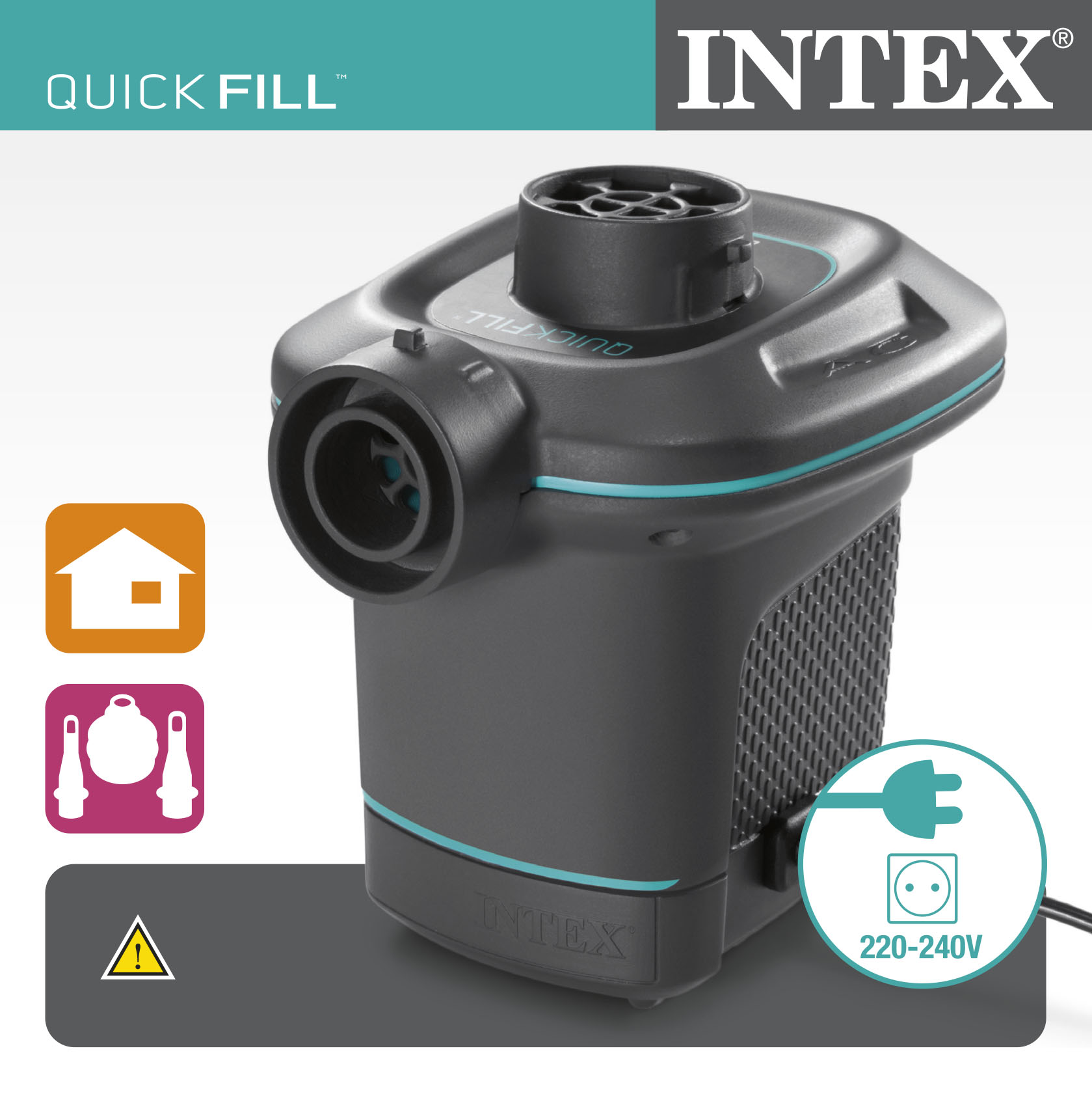Intex Elektrische Opblaaspomp 230V