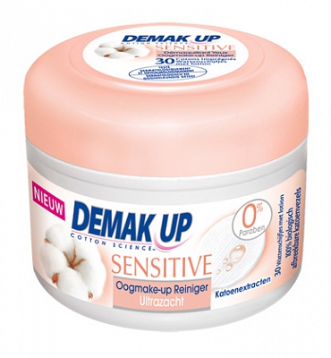 Demake'up Wattenschijfjes Eye Pads Sensitive - 30 stuks