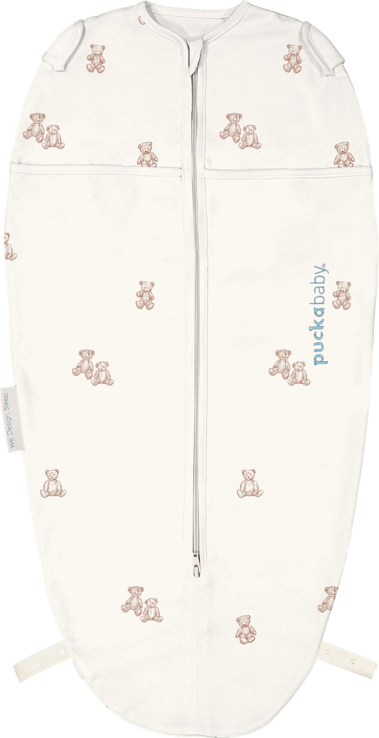 Puckababy Inbakerslaapzak Original Mini Cotton Teddy Bears 3-6 maand - Tog 0.5