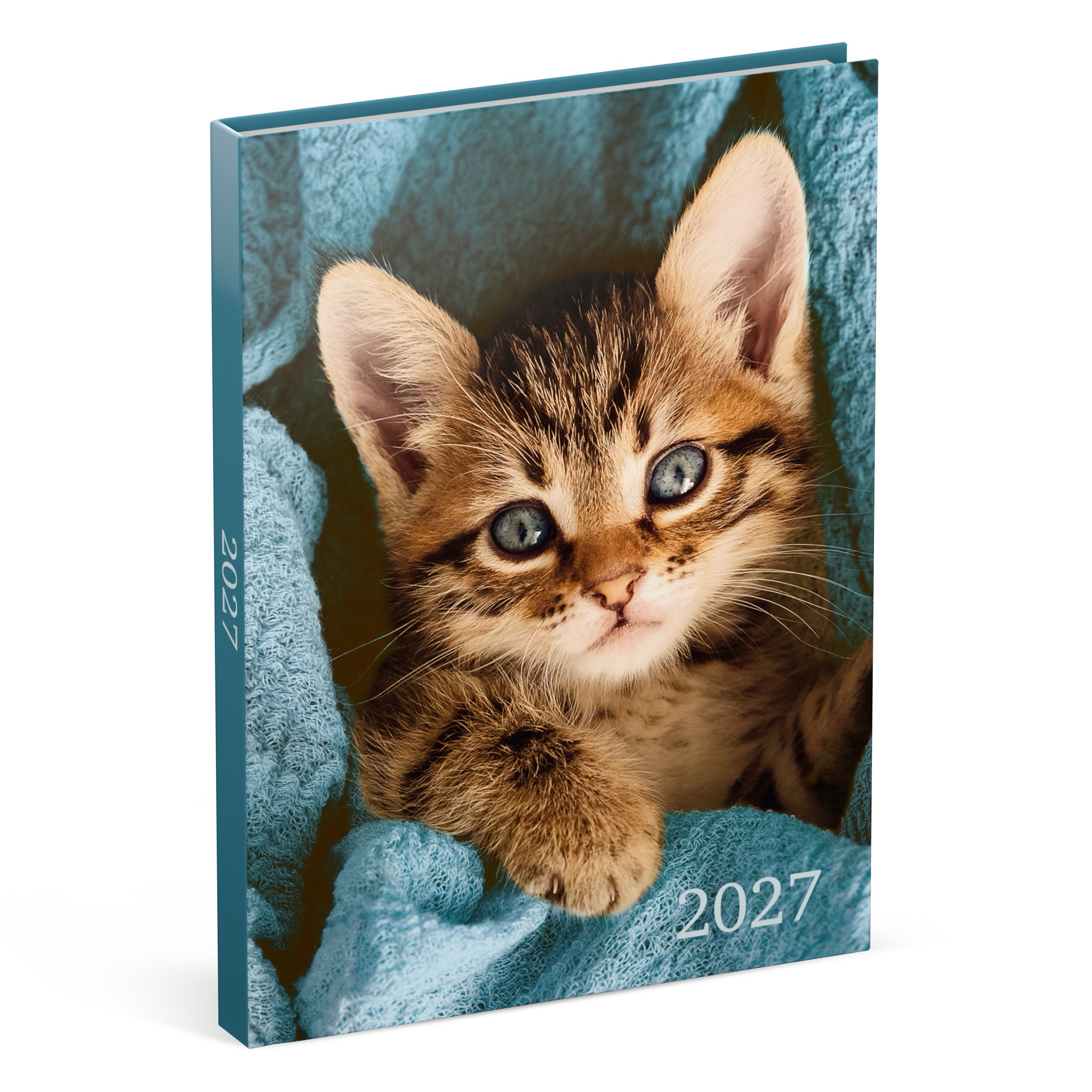 Agenda 2027 My Favourite Friends Kat Blauw 1week/2pag 11x15 cm