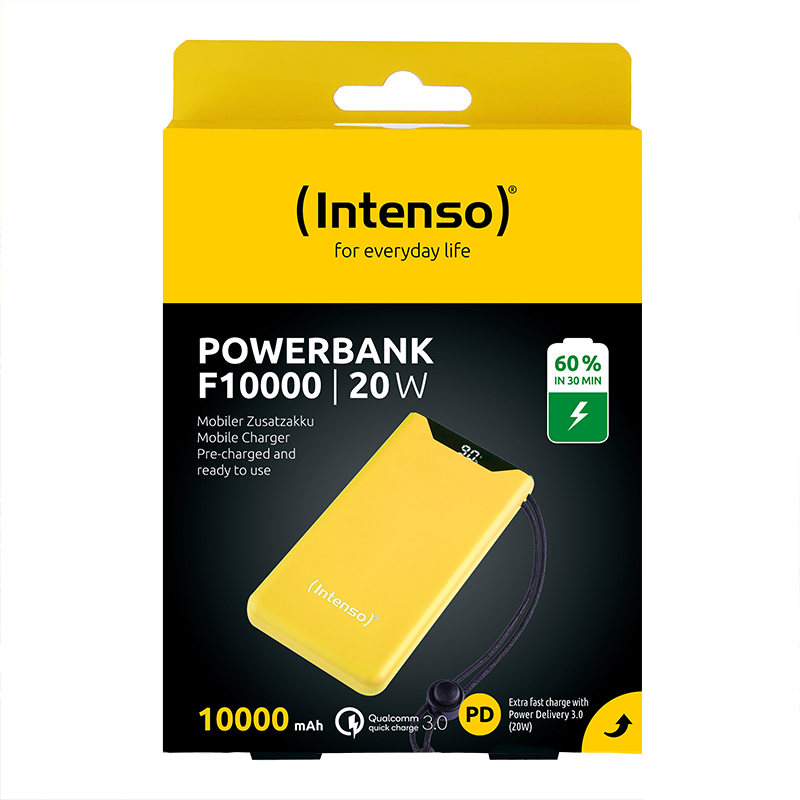 Intenso F10000 Powerbank geel 10000 mAh