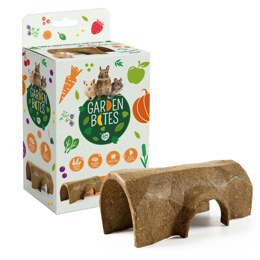DuvoPlus Garden Bites Veggie Nibble Boomstam 15x10x6.5 cm 180 g Bruin