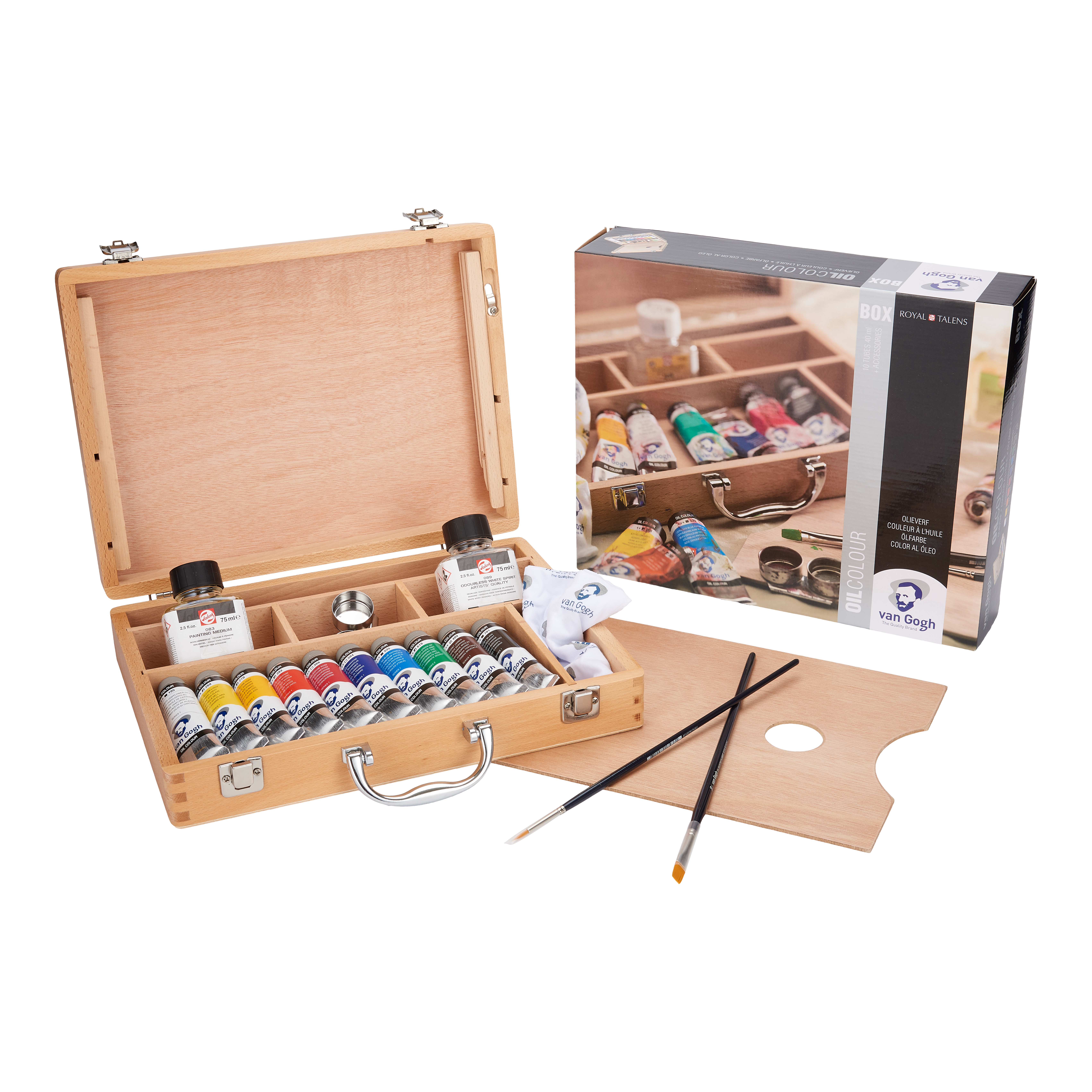 Van Gogh Olieverf Basis Kist 10x40 ml + Accessoires