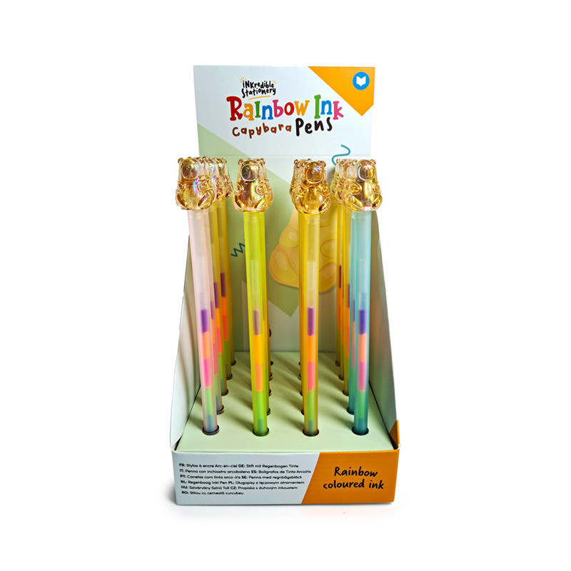 Capybara Balpen Rainbow assorti - prijs per stuk