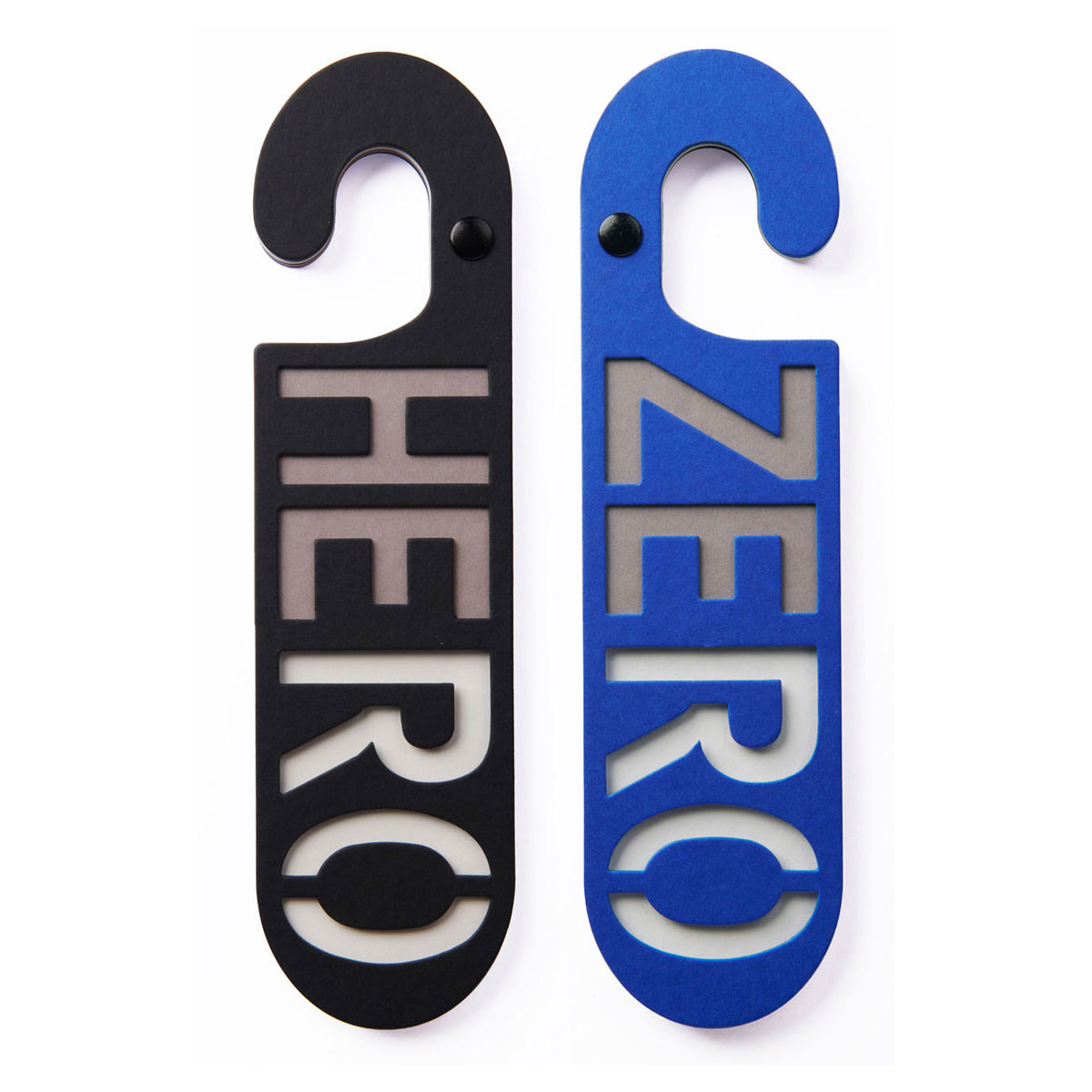 Puki Wuki Deurhanger Hero/Zero Zwart/Blauw