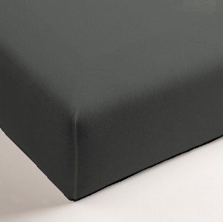 HE Baby Hoeslaken Bed Antraciet Jersey - 60x120 cm