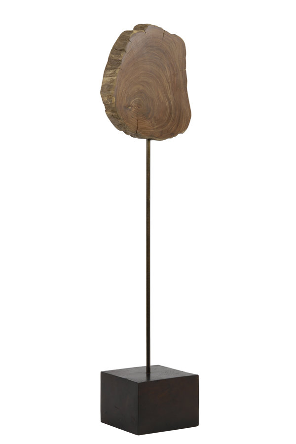Light & Living Deco Hout Segmi op Voet 15x8x57cm - Naturel Bruin