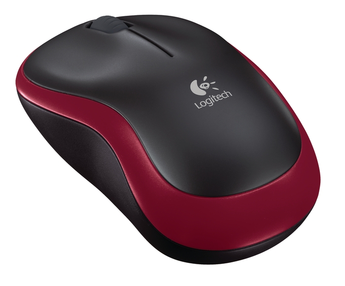 Logitech Muis Wireless M185 Rood