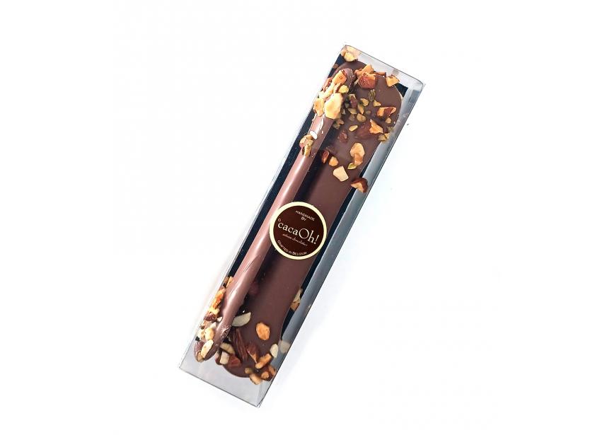CacaOh! Kattentongen Melkchocolade Amandelen & Bosbes - 110g