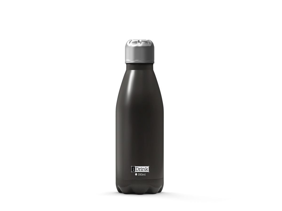 I-Drink Isoleerfles Zwart 350ml