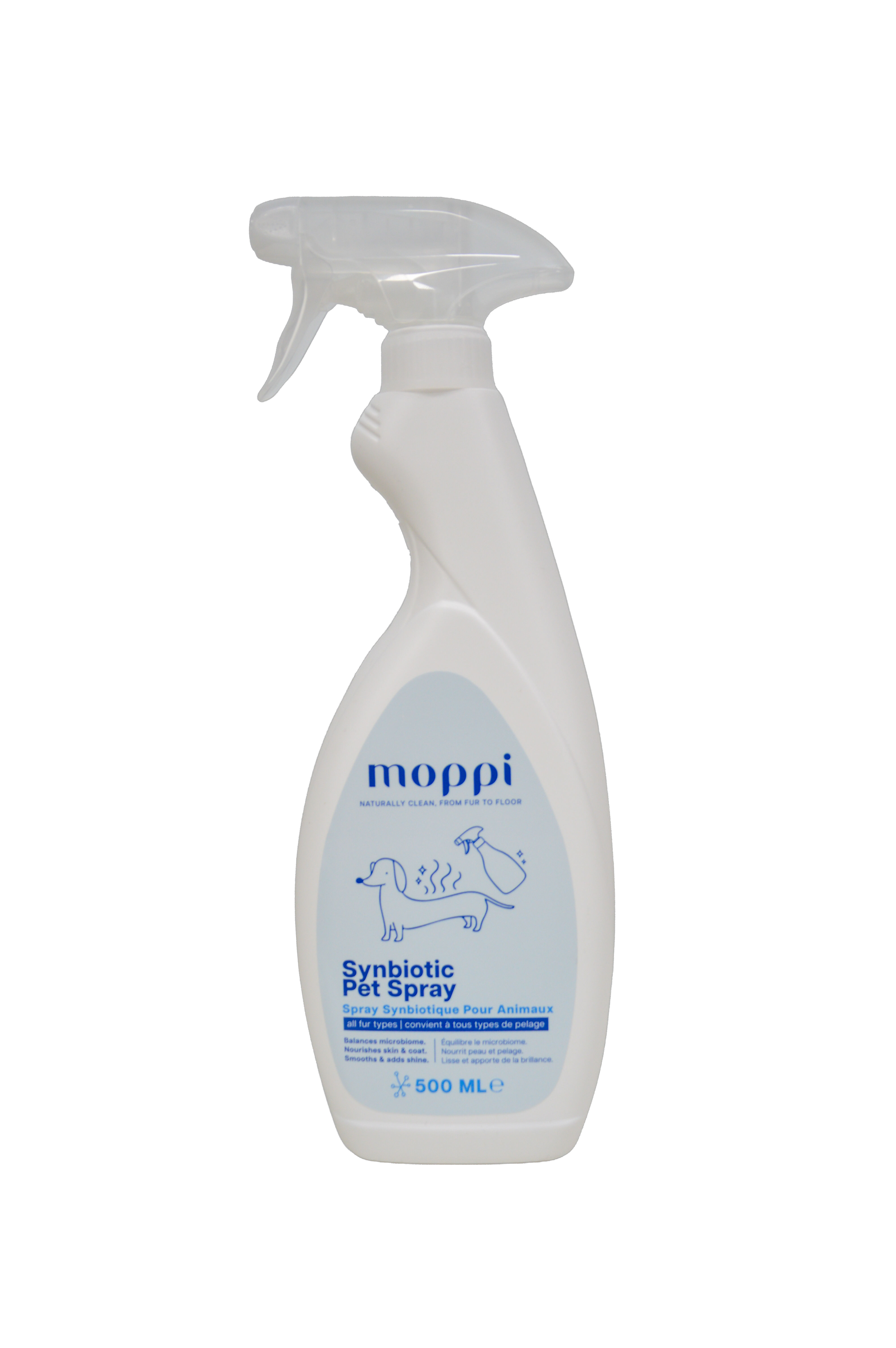 Moppi Reinigingspray met Synbiotica voor Huisdieren 500 ml