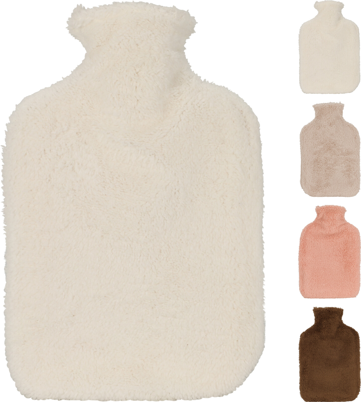 Warmwaterkruik 1.75l - 21x33 cm - assorti - prijs per stuk