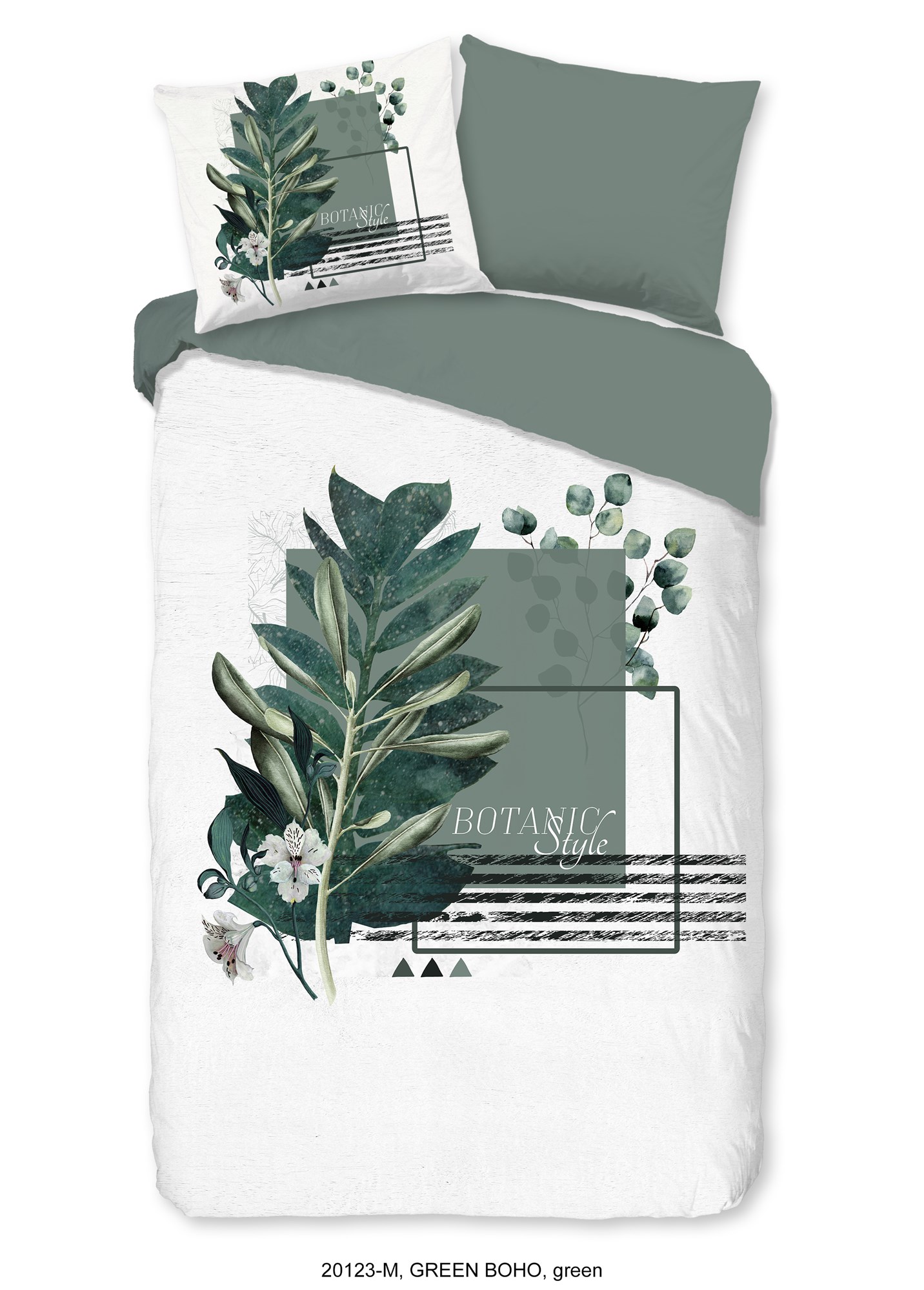 Pure Luxury Dekbedovertrekset Boho 200x220 cm Microvezel Groen