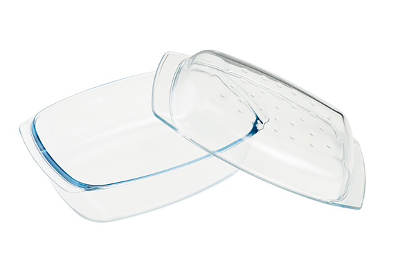 500 Graden Ovenschaal Cocotte 5.1 l met Deksel - 34x21.5x10 cm - Glas