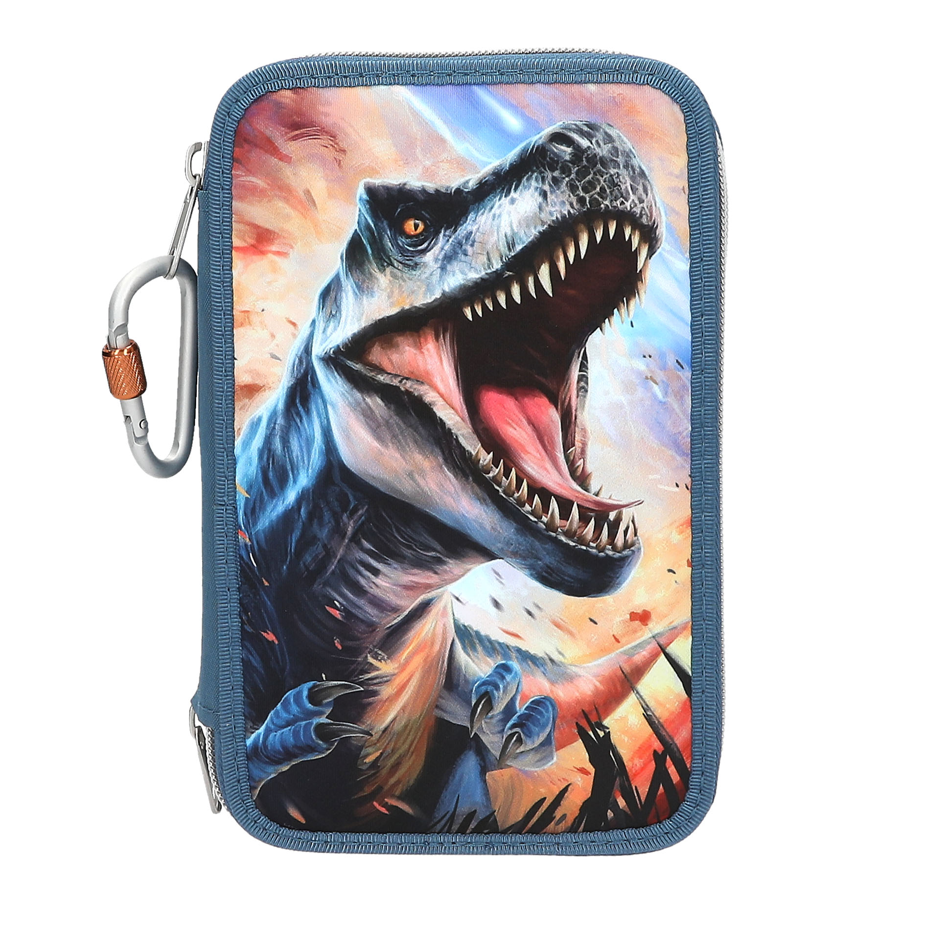 Dino World 3-Vaks Etui 7.5x13x20 cm
