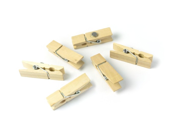 Trendform Magneten - Woody Klip - 6stuks - brown