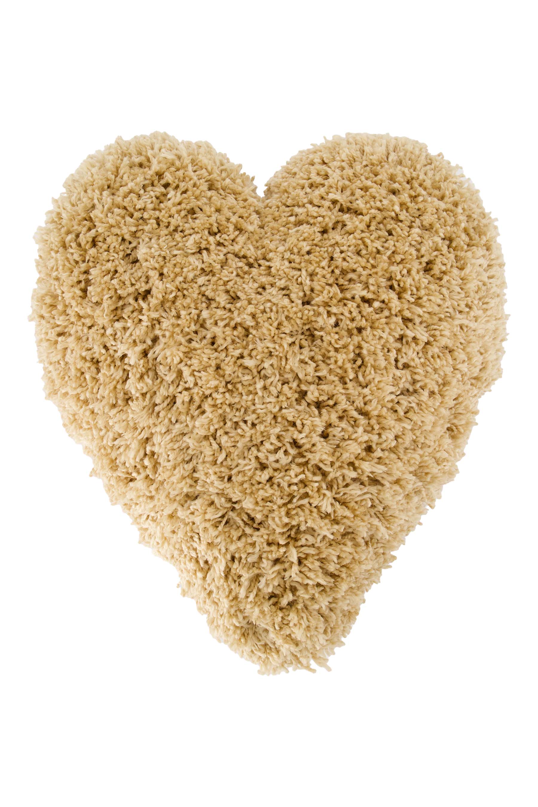 Zusss Kussen Fluffy Heartshaped Beige