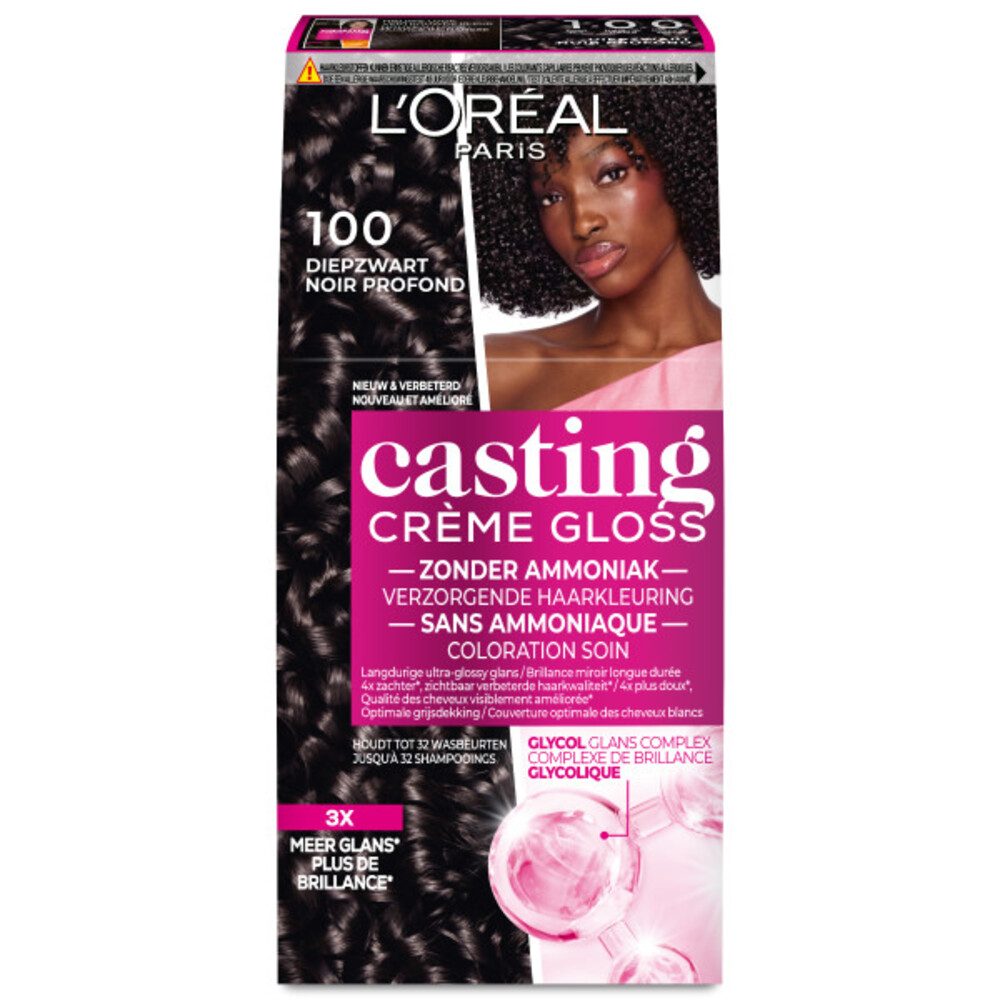 L'Oréal Casting Haarkleuring Creme Natural Gloss 100 Zwart