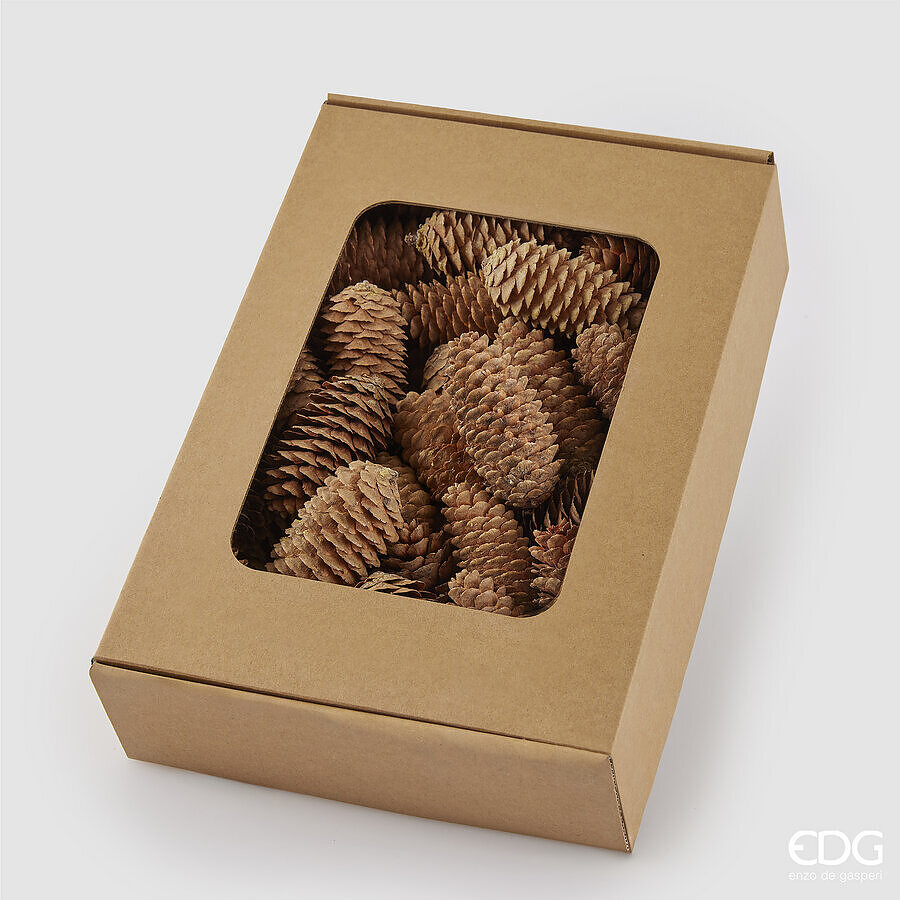 EDG Dennenappels Bruin48 stuks 8cm