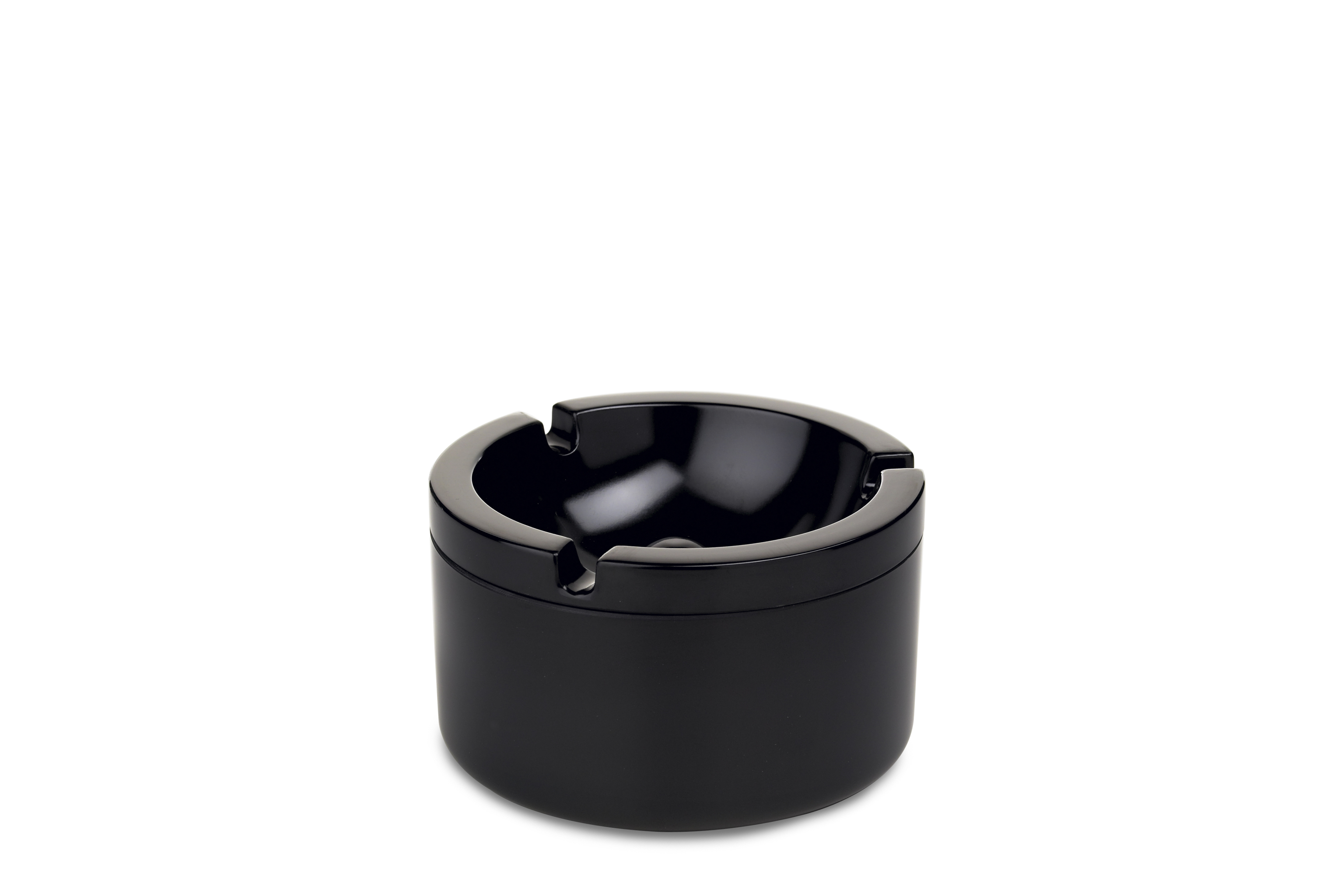 Mepal Asbak Zwart 10x6 cm met Deksel - Melamine 
