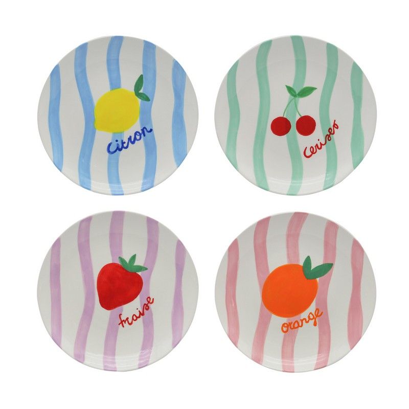 Que Rico Dessertbord Diego Fruit 18.5cm - assorti - prijs per stuk
