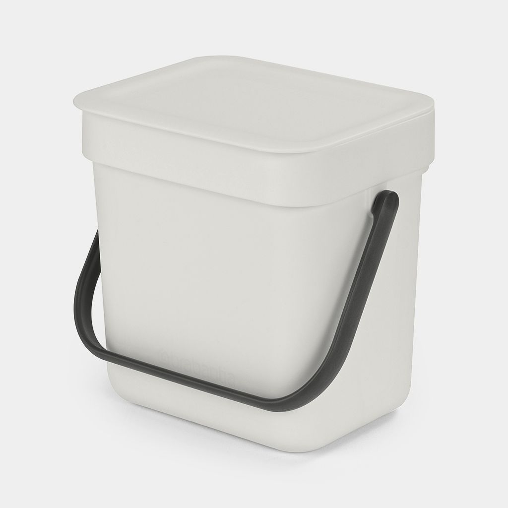 Brabantia Afvalemmer Sort & Go 3l Lichtgrijs - 18.8x13.9x18.1 cm