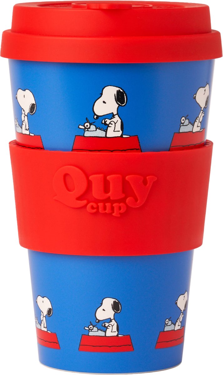 Quy Cup Travel Cup 400 ml Snoopy 7 Writing - Recycled PET