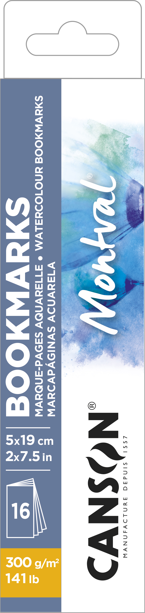 Canson Bladwijzerblok Montval 16 vel 300g 5x19 cm