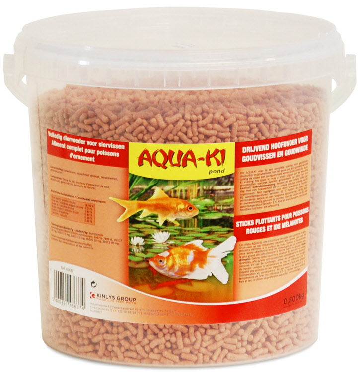 Aqua-Ki Rood Sticks Vijvervoer Emmer 800 g