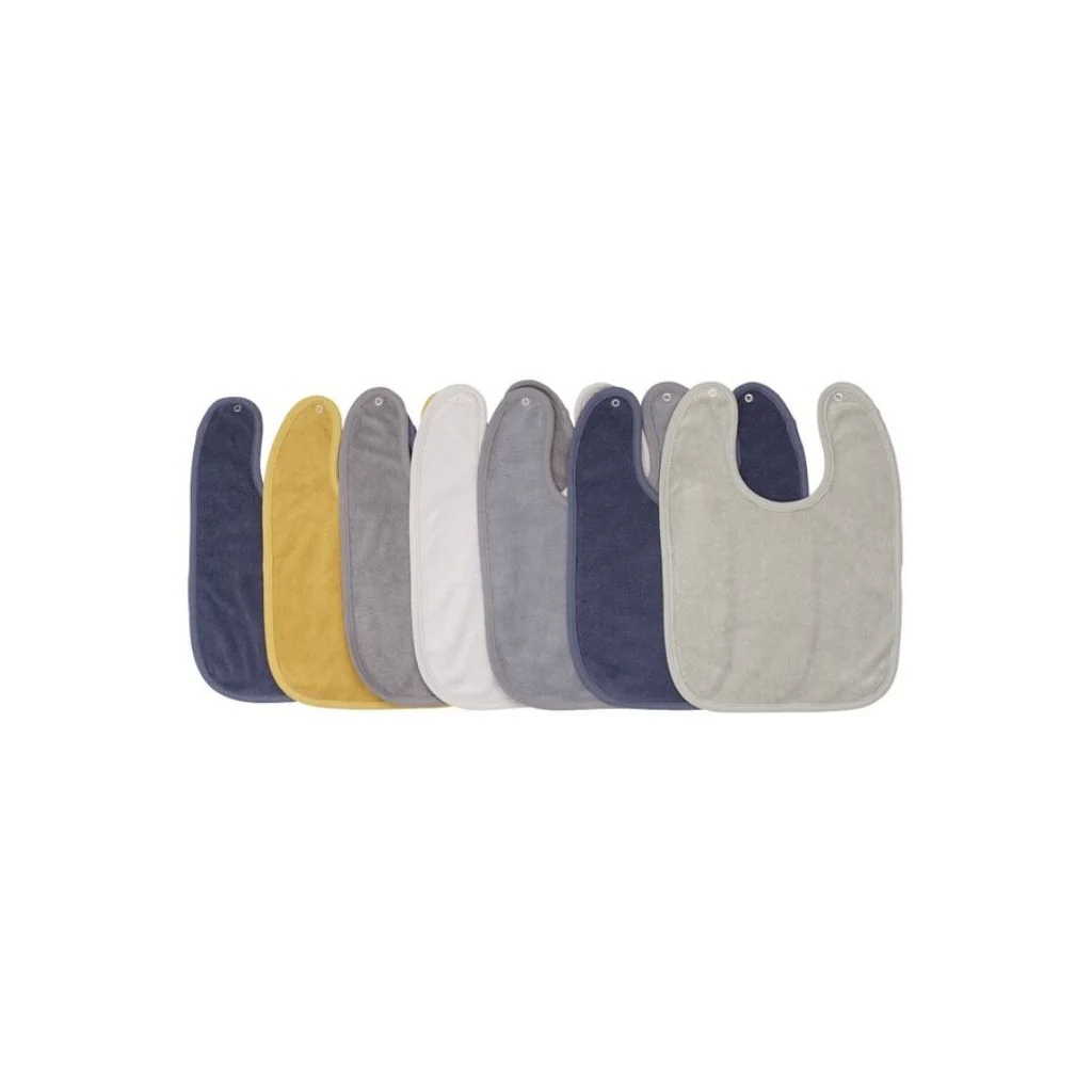 Dreambee Slab Essentials Drukknopen Blauw-Grijs-Oker - 7 stuks 40x25 cm