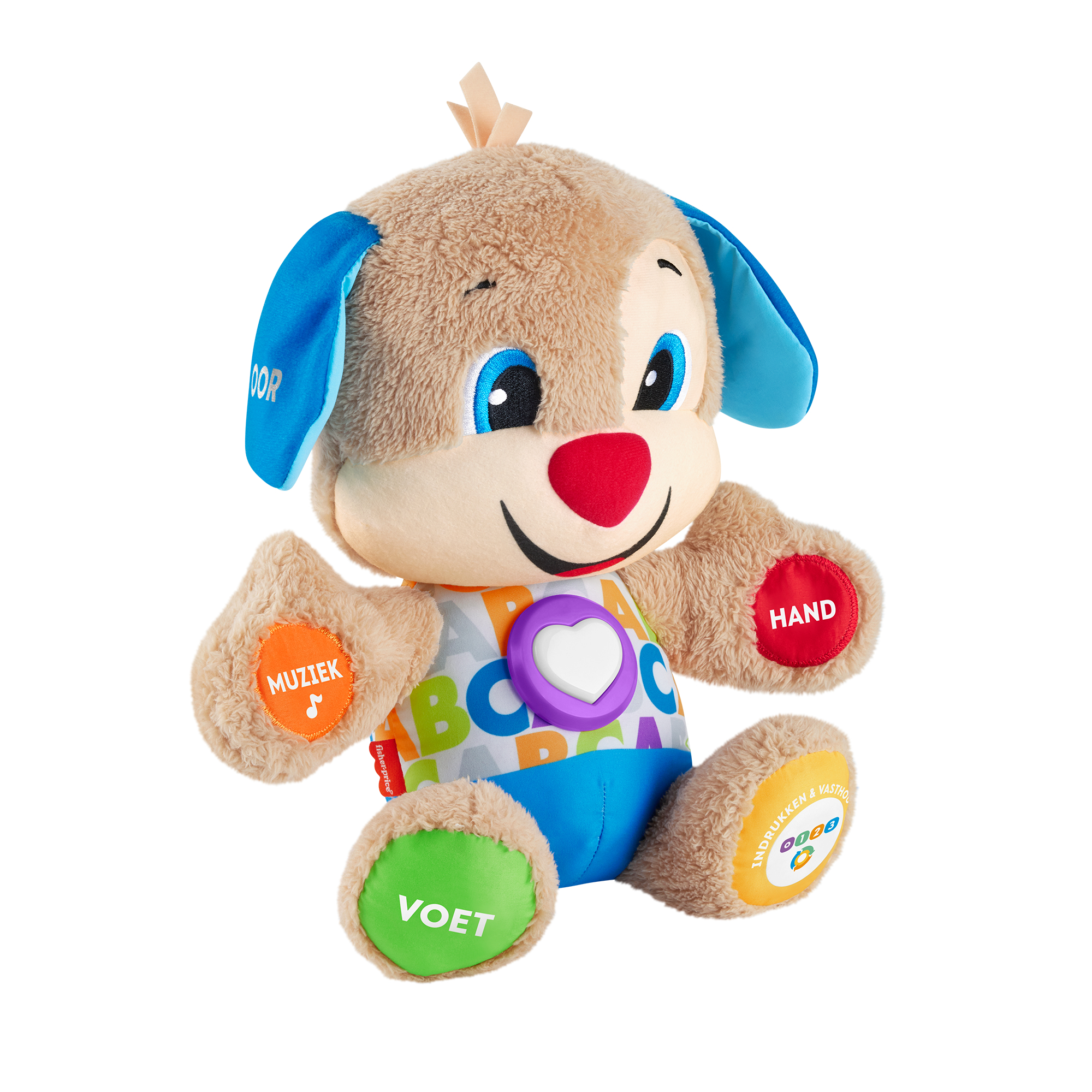 Fisher-Price Leerplezier Eerste Woorden Puppy - Interactieve Knuffel