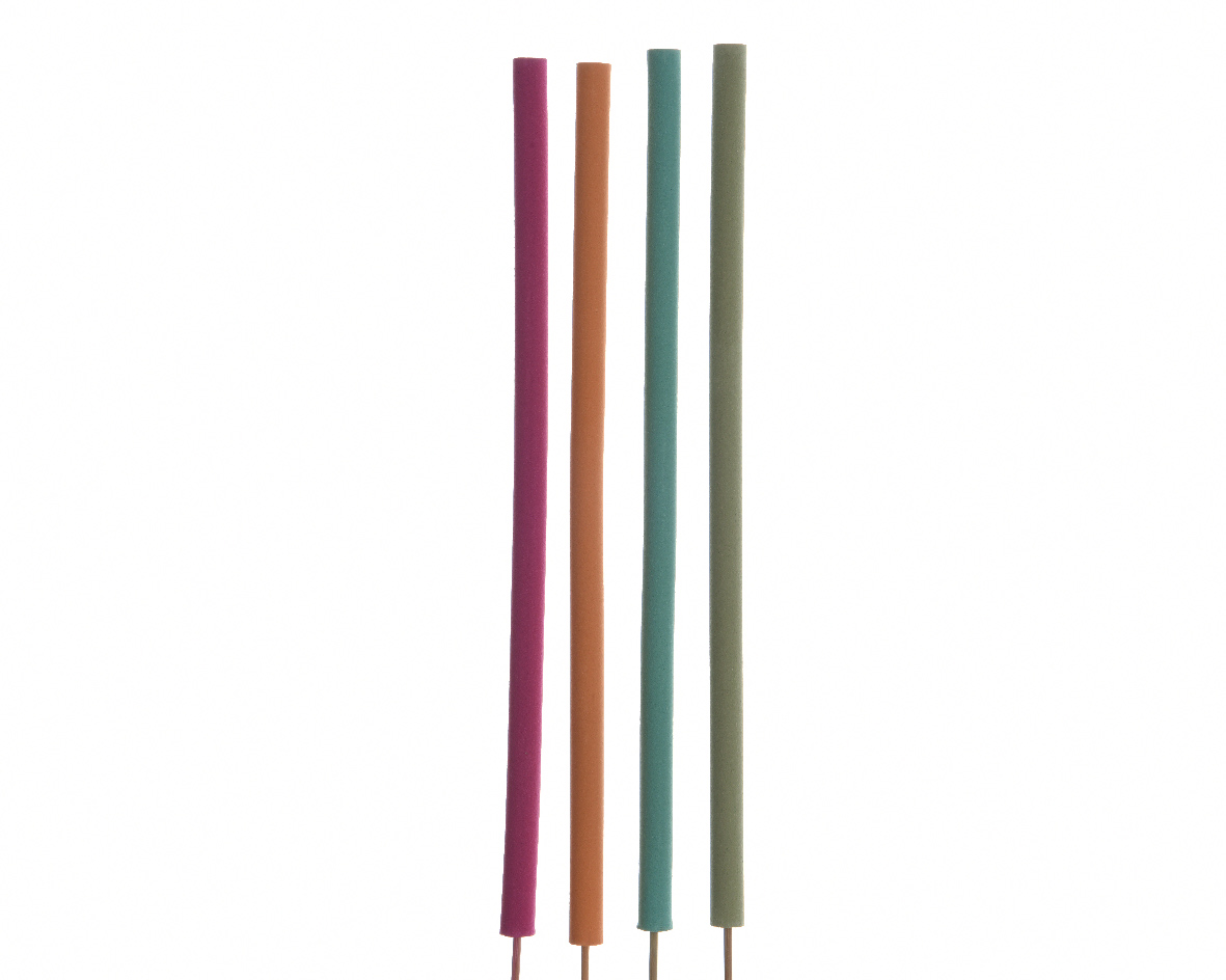 Wierooktuinfakkel Citronella - 1.3x47cm Groen/Lichtblauw/Paars/Oranje assorti