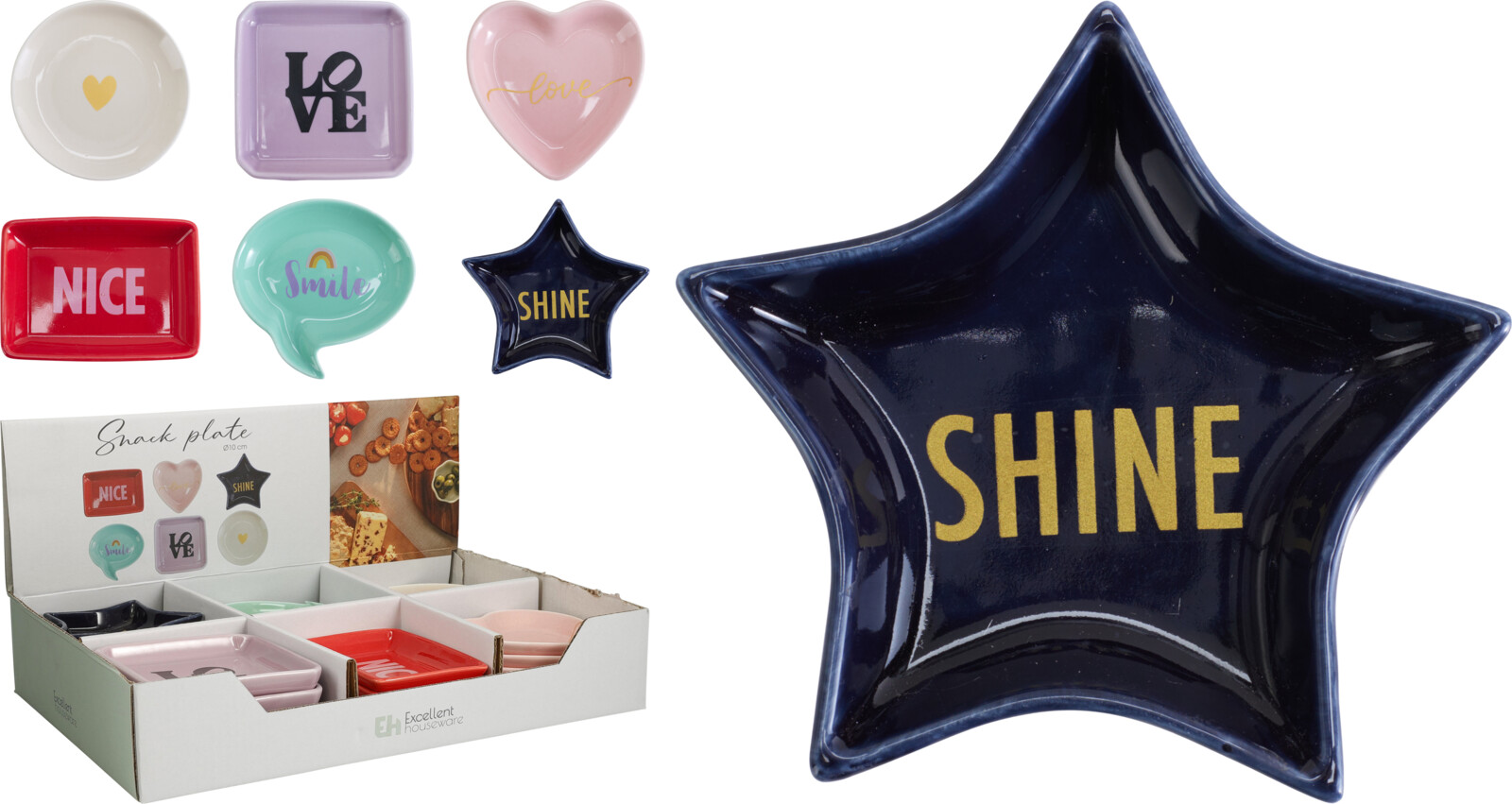 Aperopotje Figuur Porselein - assorti - prijs per stuk