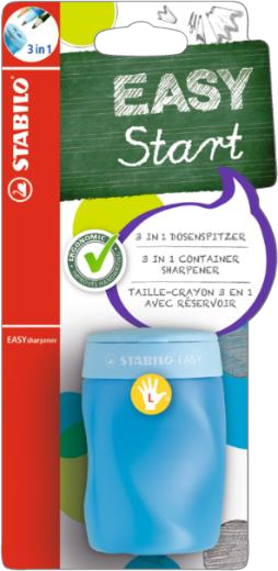 STABILO Easy Scherper Linkshandig Blauw - Blister STABILO Easy Scherper Linkshandig Blauw - Blister
